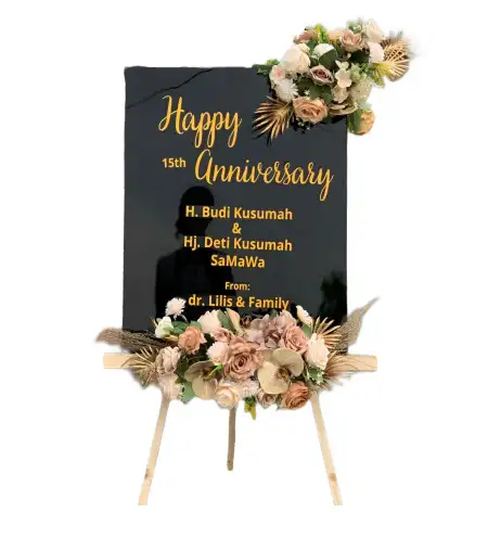 Papan Bunga Akrilik Gambaran