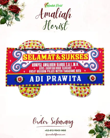 Papan Bunga Ucapan Selamat Gambaran