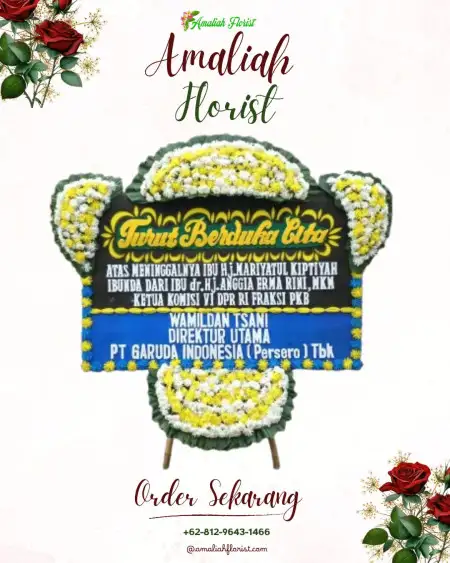 Papan Bunga Duka Gambaran